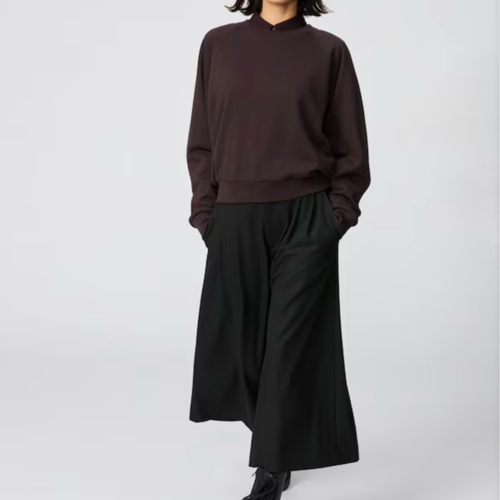 Black Wide-Leg Culottes